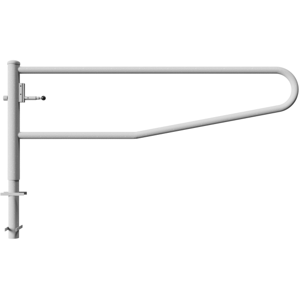 Swiveling gates | for casting in concrete, hot-dip galvanized | total width: 2500 mm | for padlock